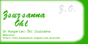 zsuzsanna ohl business card